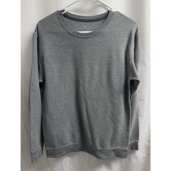 Athletic Works Sweatshirt Men's Size Small (34-36) Heather Gray Long Sleeve - Picture 1 of 6